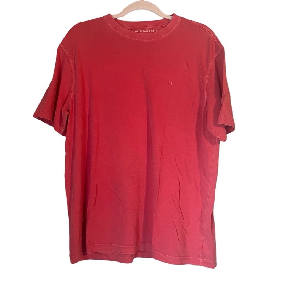 American Eagle Standard Fit Red T-Shirt | Large
